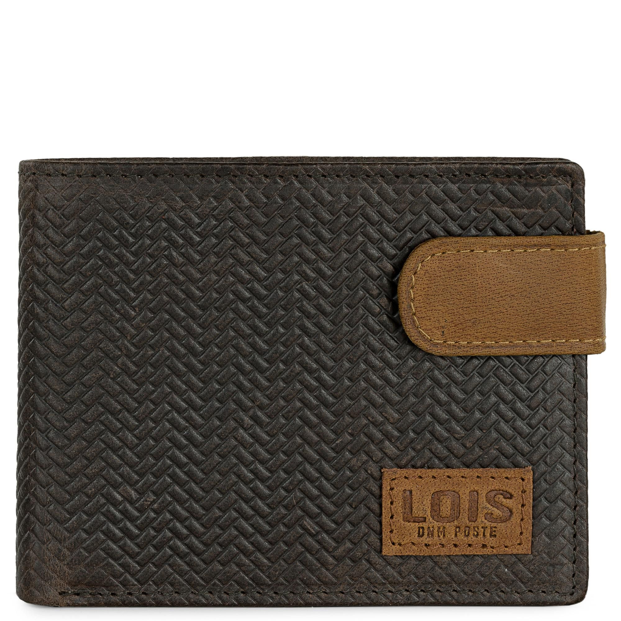 Cartera de hombre de piel marrón de Lois 202711