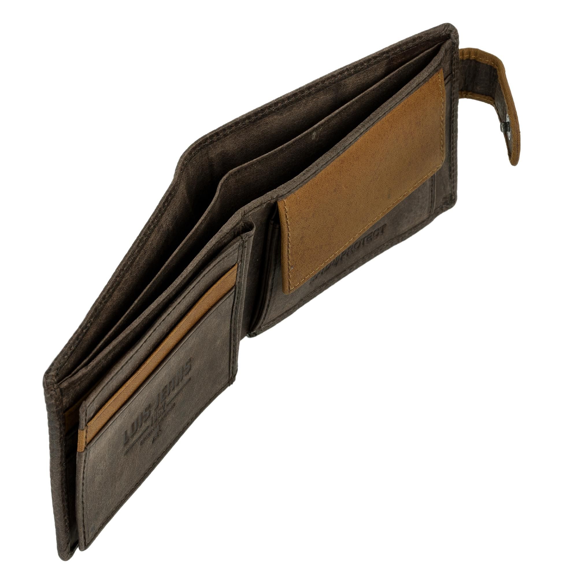 Cartera de hombre de piel marrón de Lois 202711 billetero