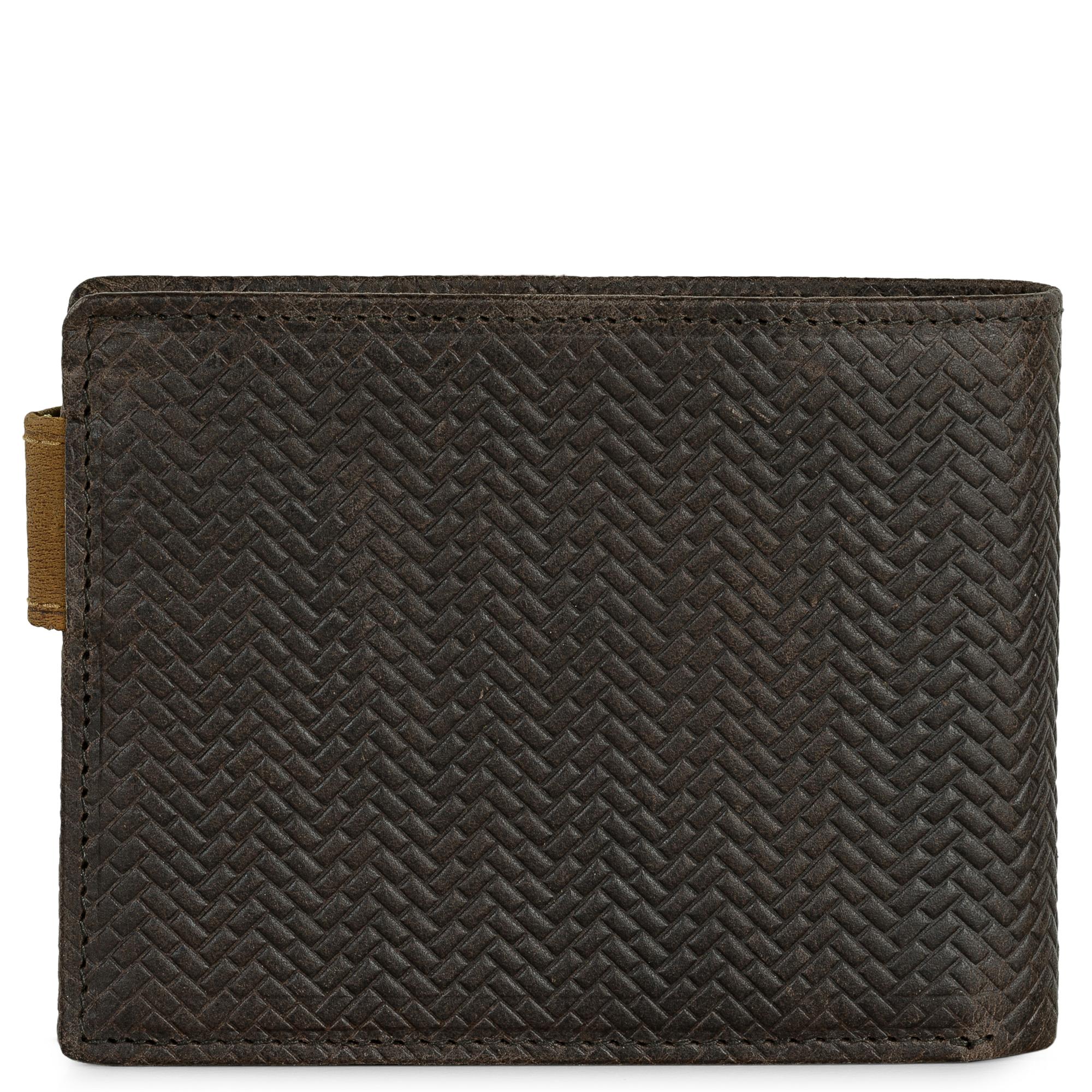 Cartera de hombre de piel marrón de Lois 202711 trasera