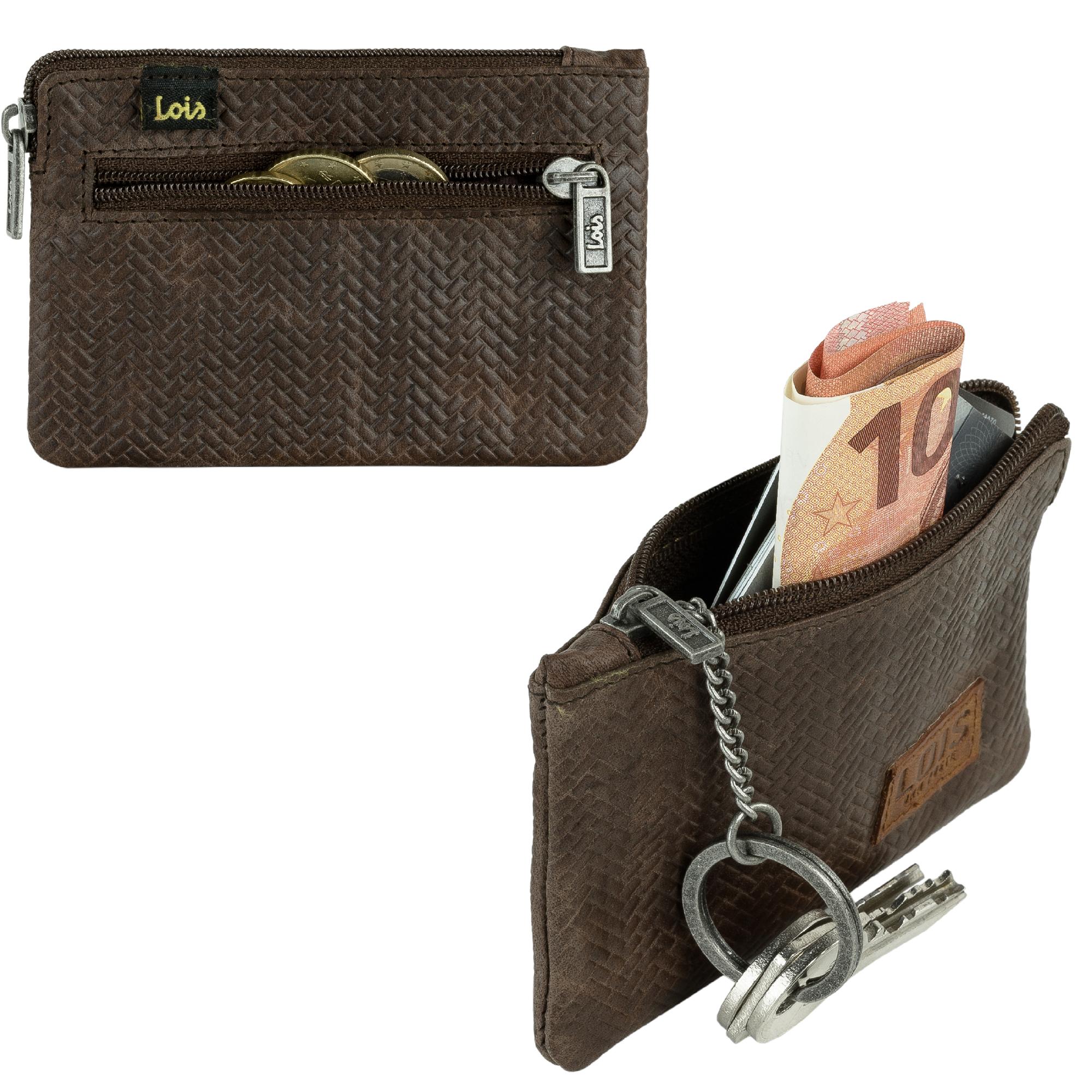 Monedero de piel con anilla de Lois 202702 detalle