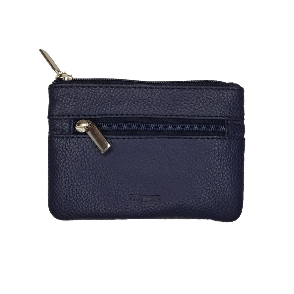 Monedero de piel de Gutiore azul Monedero de piel de Gutiore azul