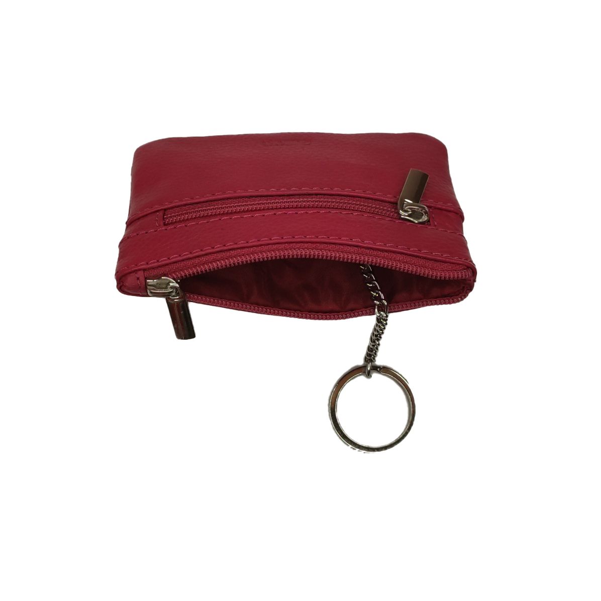 Monedero de piel de Gutiore detalle granate Monedero de piel de Gutiore detalle granate