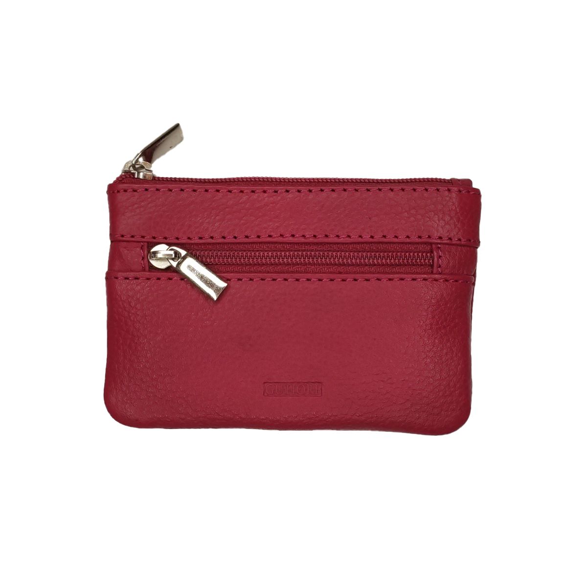 Monedero de piel de Gutiore granate Monedero de piel de Gutiore granate