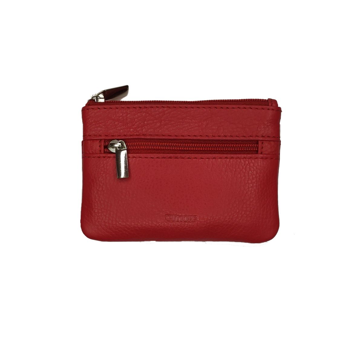 Monedero de piel de Gutiore rojo Monedero de piel de Gutiore rojo