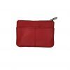 Monedero de piel de Gutiore trasera rojo Monedero de piel de Gutiore trasera rojo