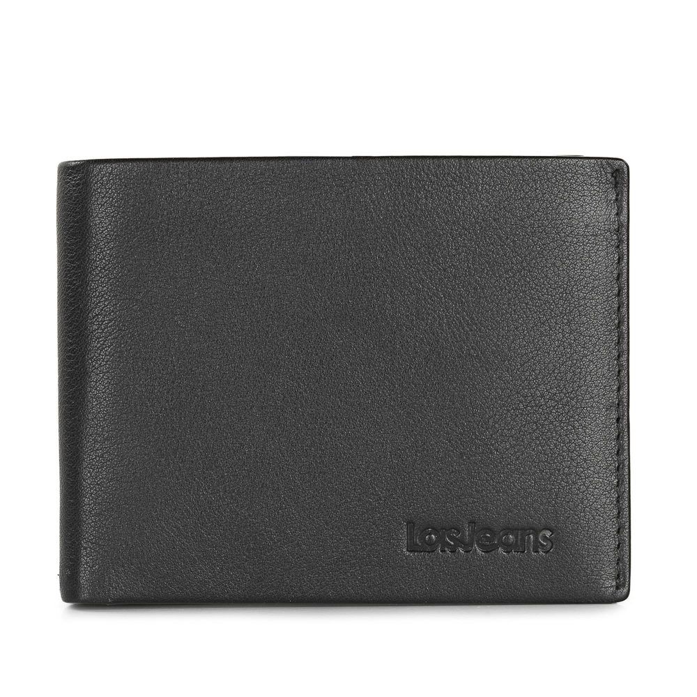 Cartera de piel hombre Lois negra frontal