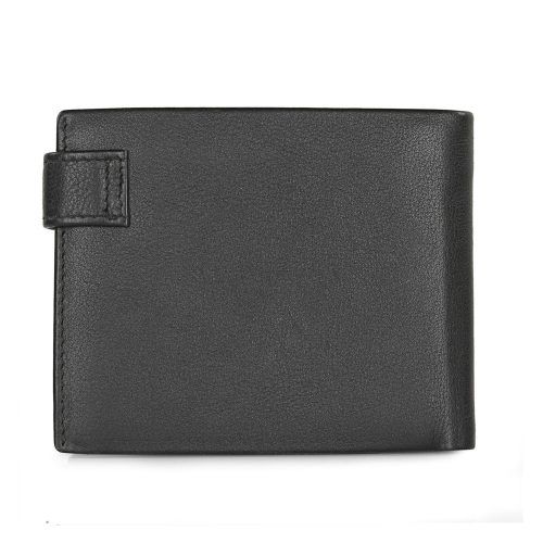 cartera de hombre de piel Lois  negra parte posterior cartera de hombre de piel Lois negra parte posterior
