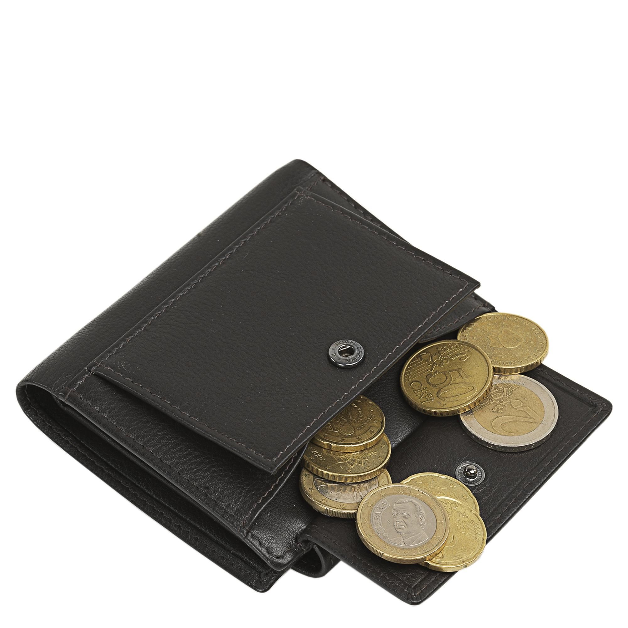 Cartera de hombre de piel Lois marrón capacidad del monedero