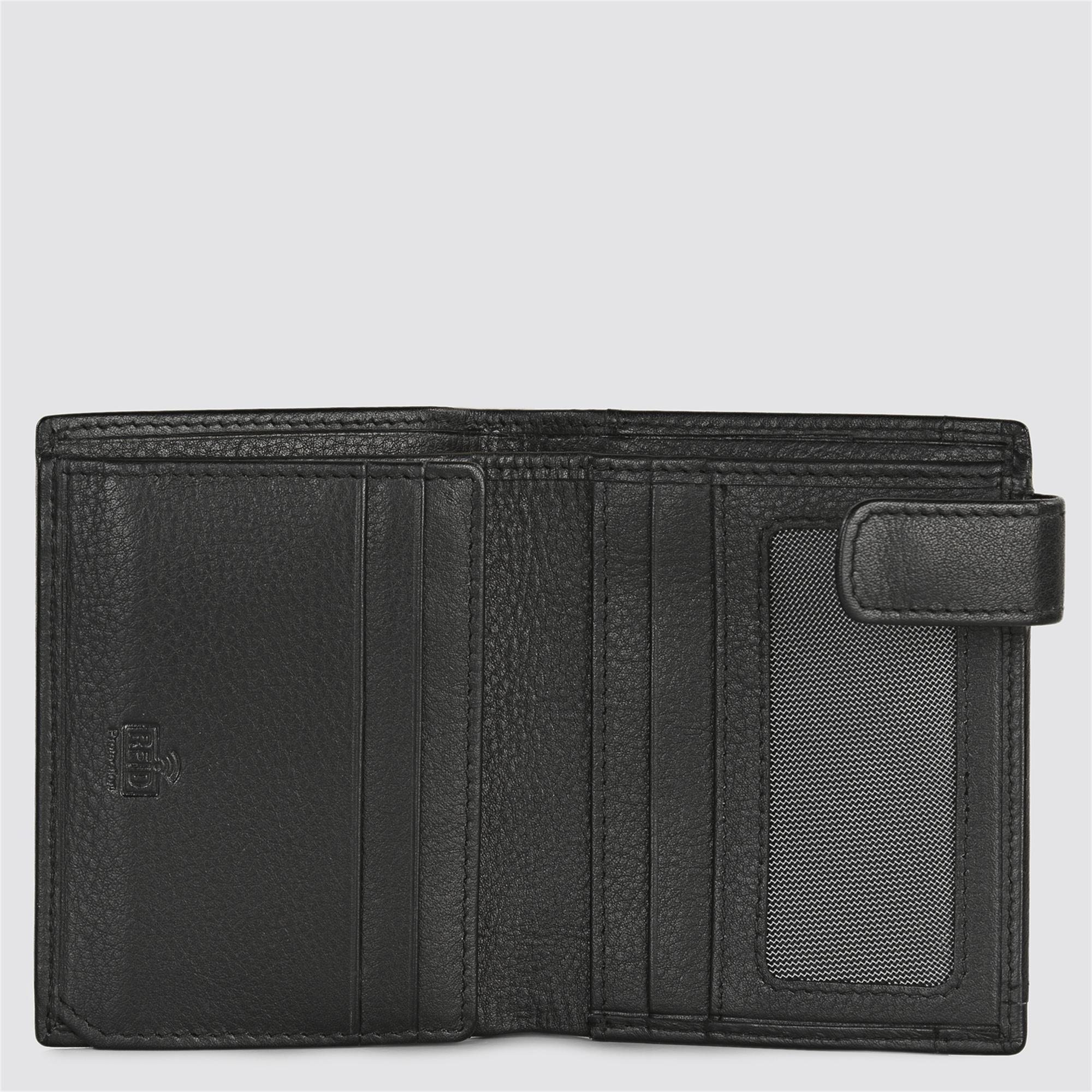 Cartera hombre con monedero de piel Lois en negro parte interior