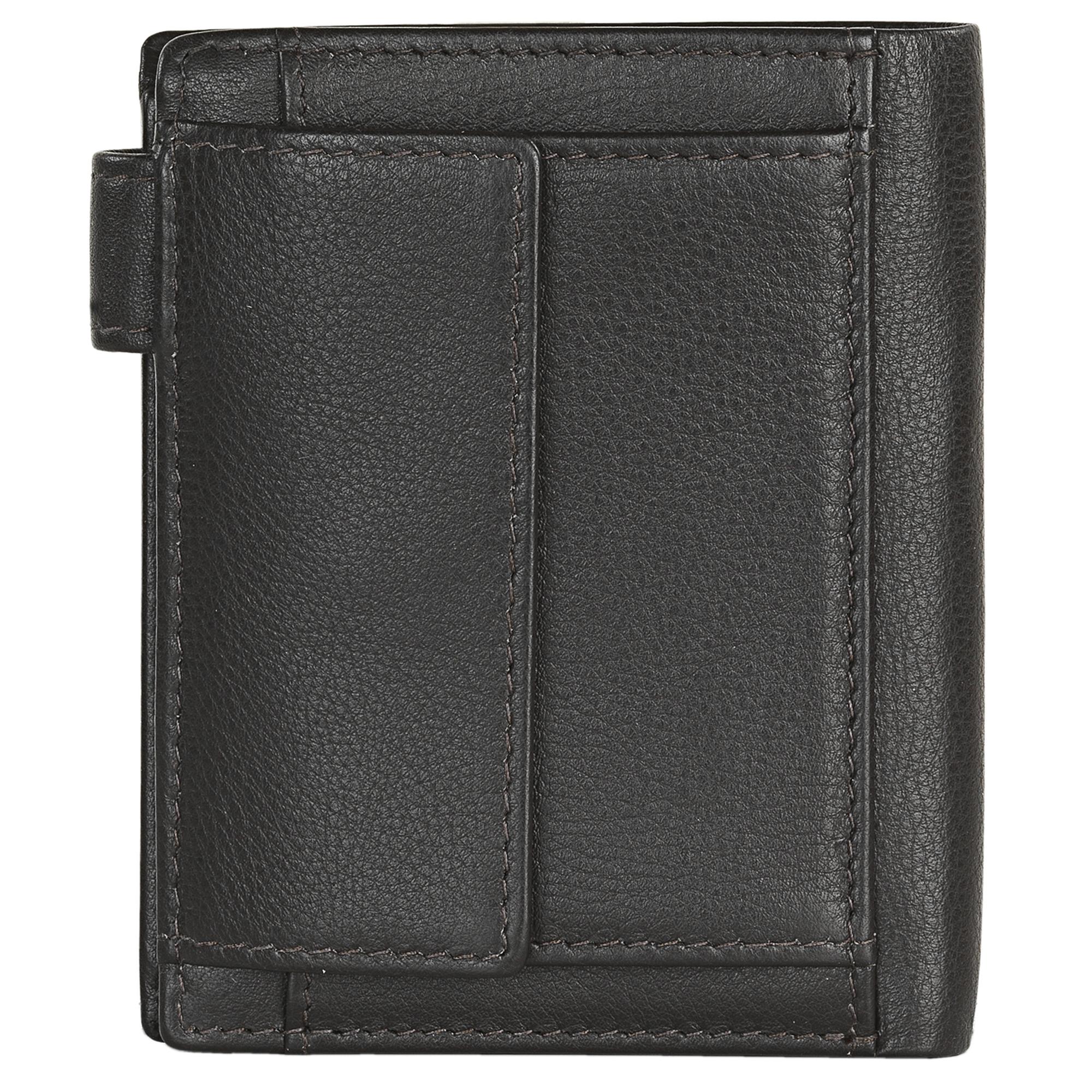 Cartera hombre con monedero de piel Lois en marrón parte posterior