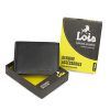 Cartera hombre de piel Lois en negro con caja