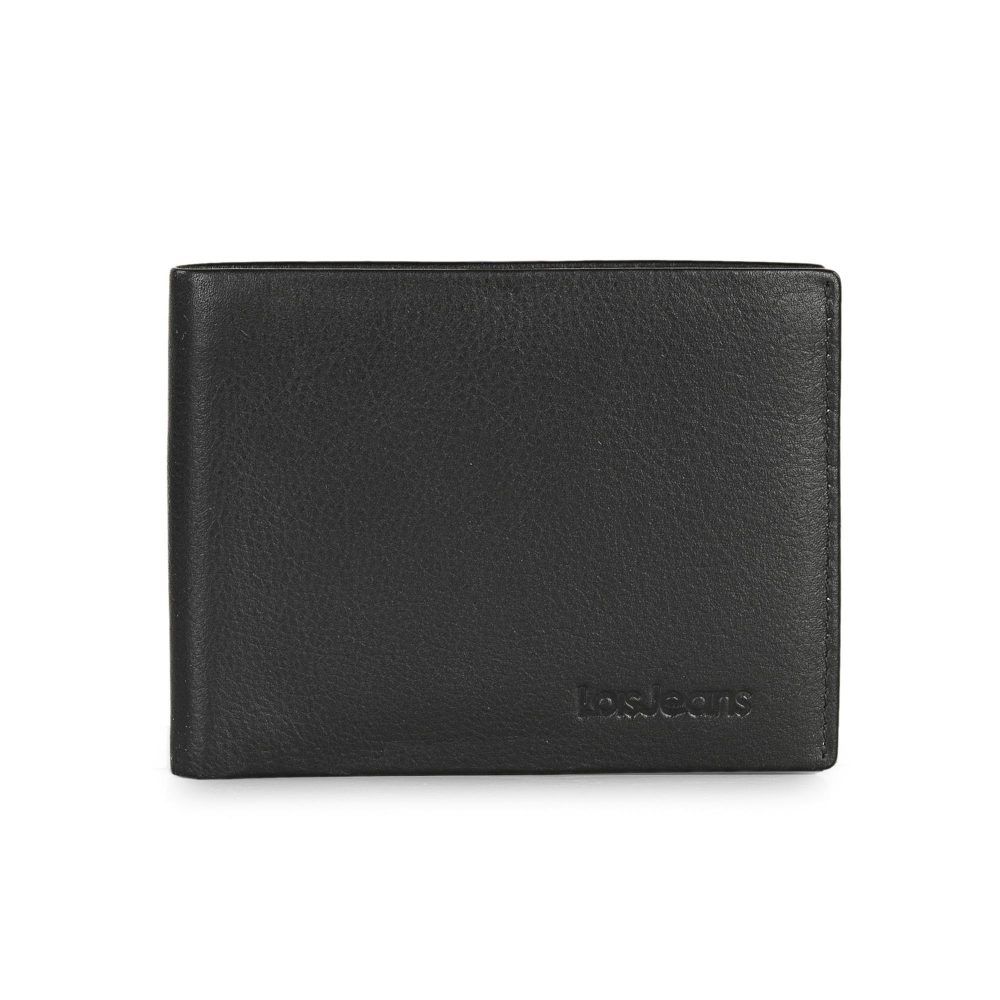 Cartera hombre de piel Lois en negro frontal
