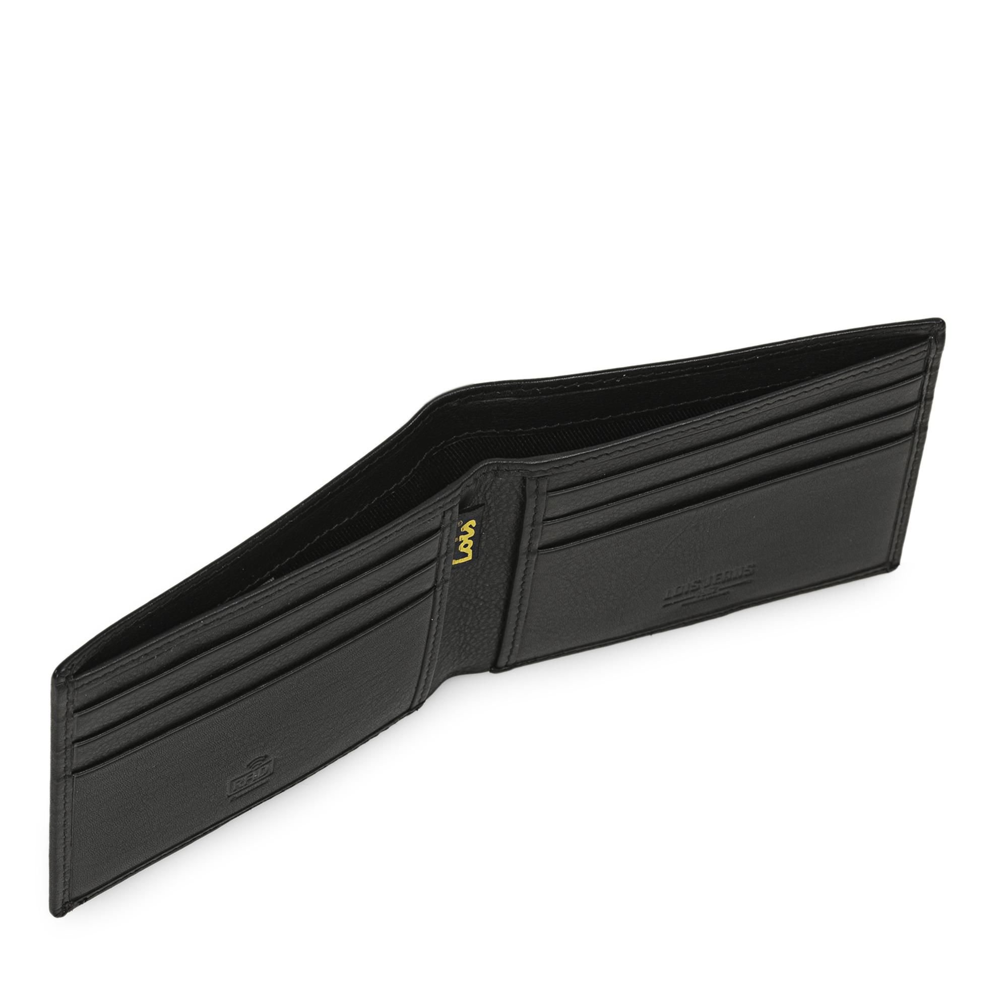 Cartera hombre de piel Lois en negro billetero