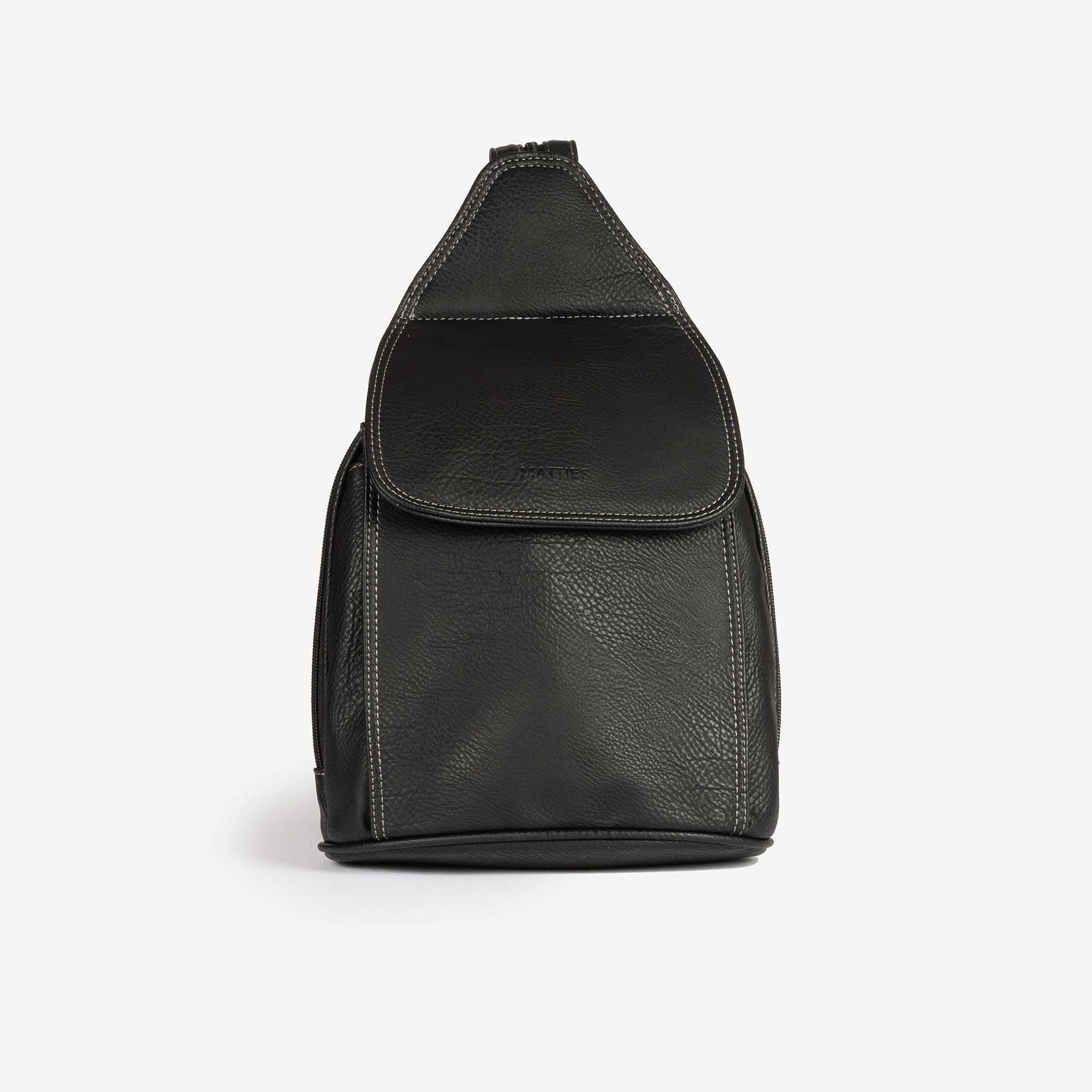 Mochila negra Matties frontal Mochila negra Matties frontal