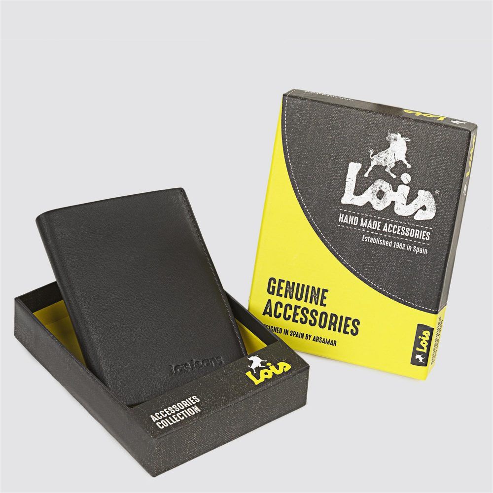 Cartera de hombre Lois marrón con caja