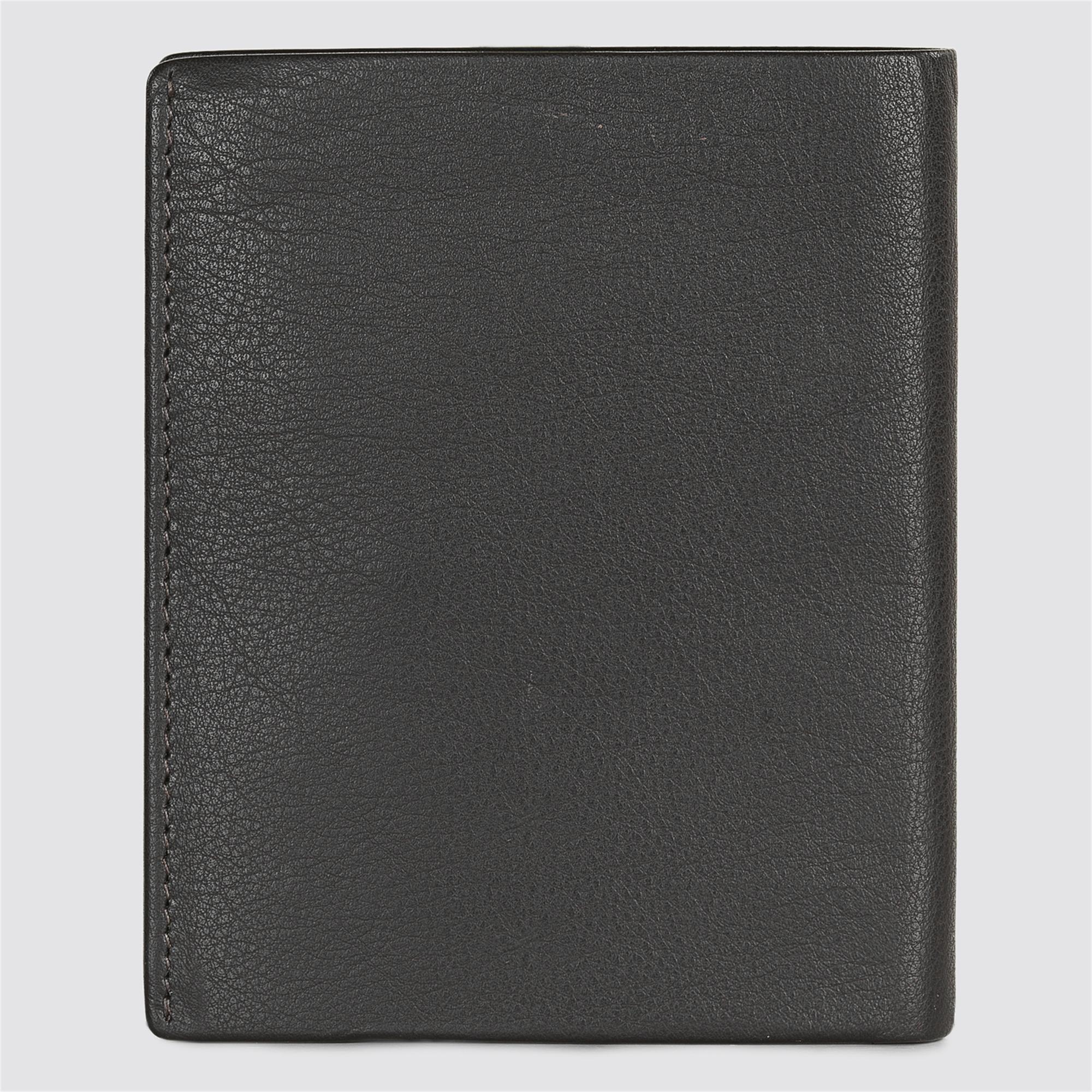 Cartera de hombre con monedero en marrón posterior