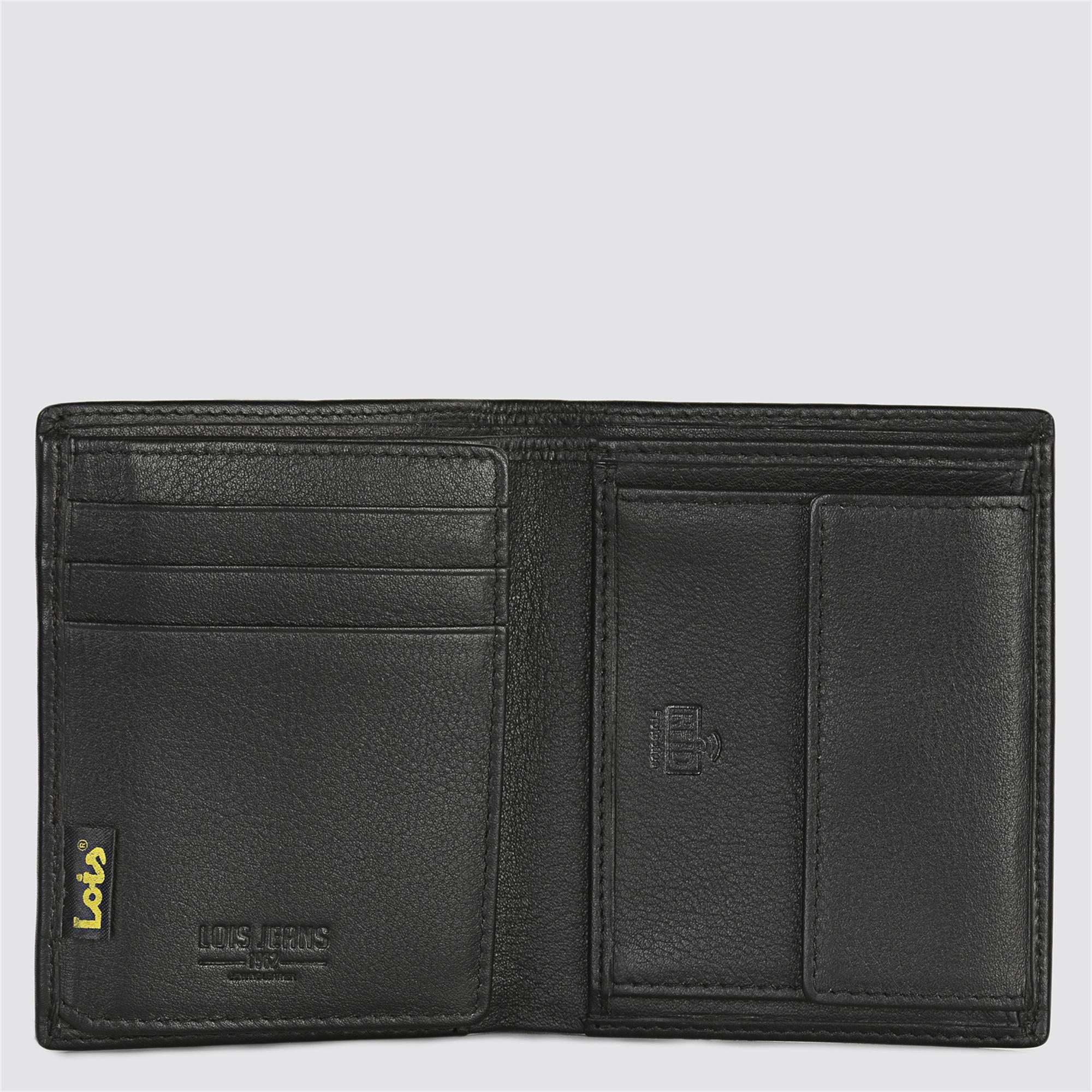 Cartera de hombre con monedero en negro interior