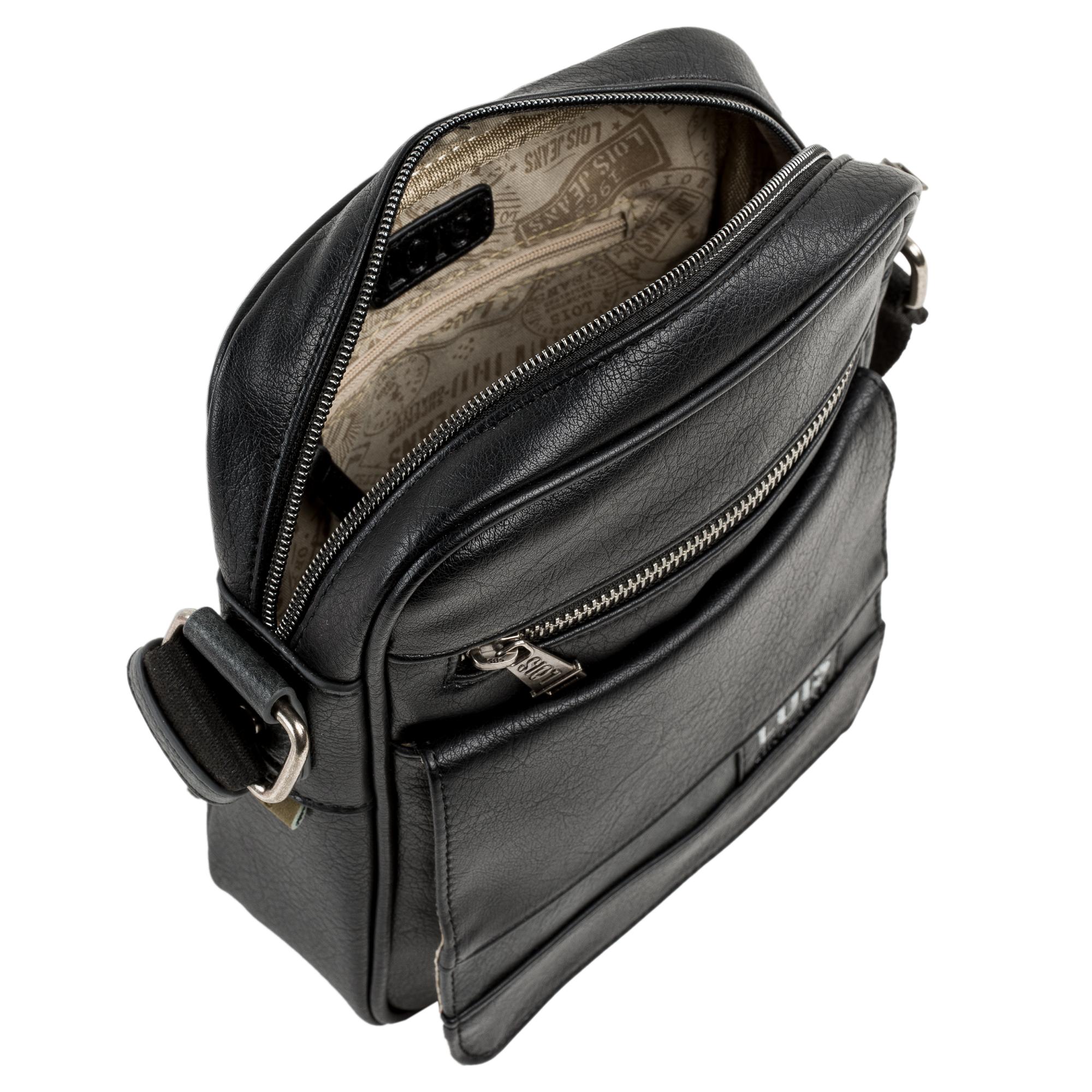 Bandolera de hombre Lois negra interior