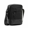 bolso bandolera hombre negro Jaslen frontal ladeado bolso bandolera hombre negro Jaslen frontal ladeado