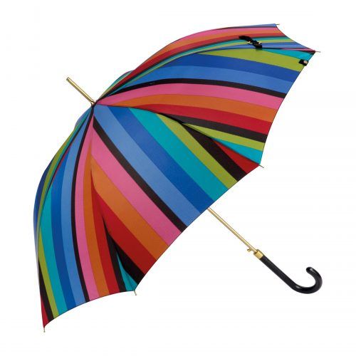Paraguas largo de mujer rayas anchas colores