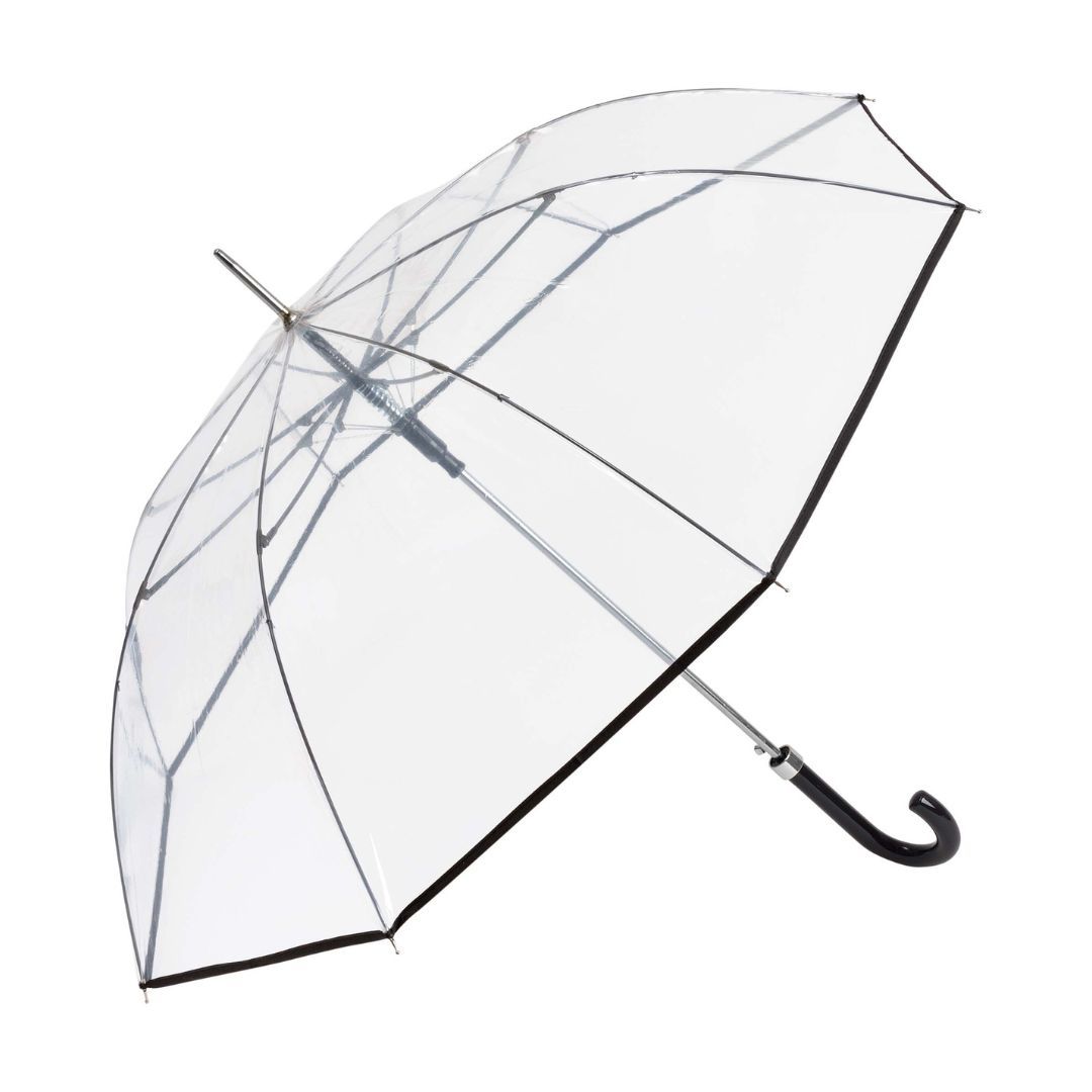 Paraguas transparente largo de mujer con de - Bolchetta