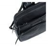 Mochila negra con bolsillos Matties detalle de bolsos delanteros Mochila negra con bolsillos Matties detalle de bolsos delanteros