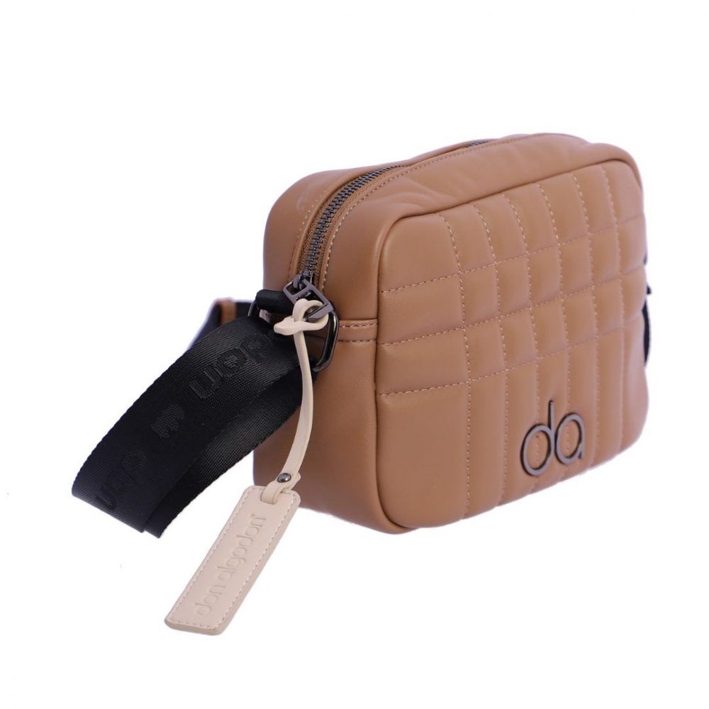 Bolso bandolera pequeño Don Algodon camel lateral