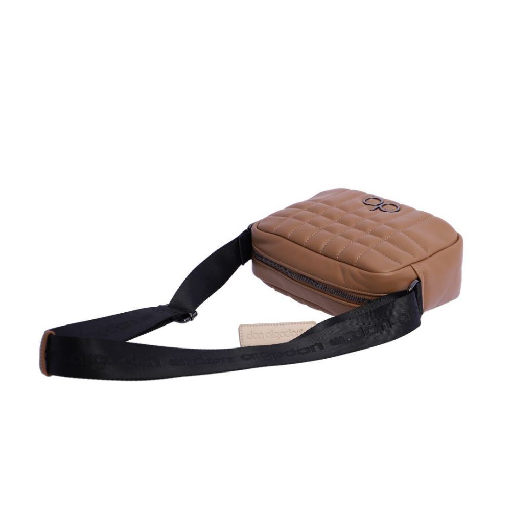 Bolso bandolera pequeño Don Algodon camel tumbado
