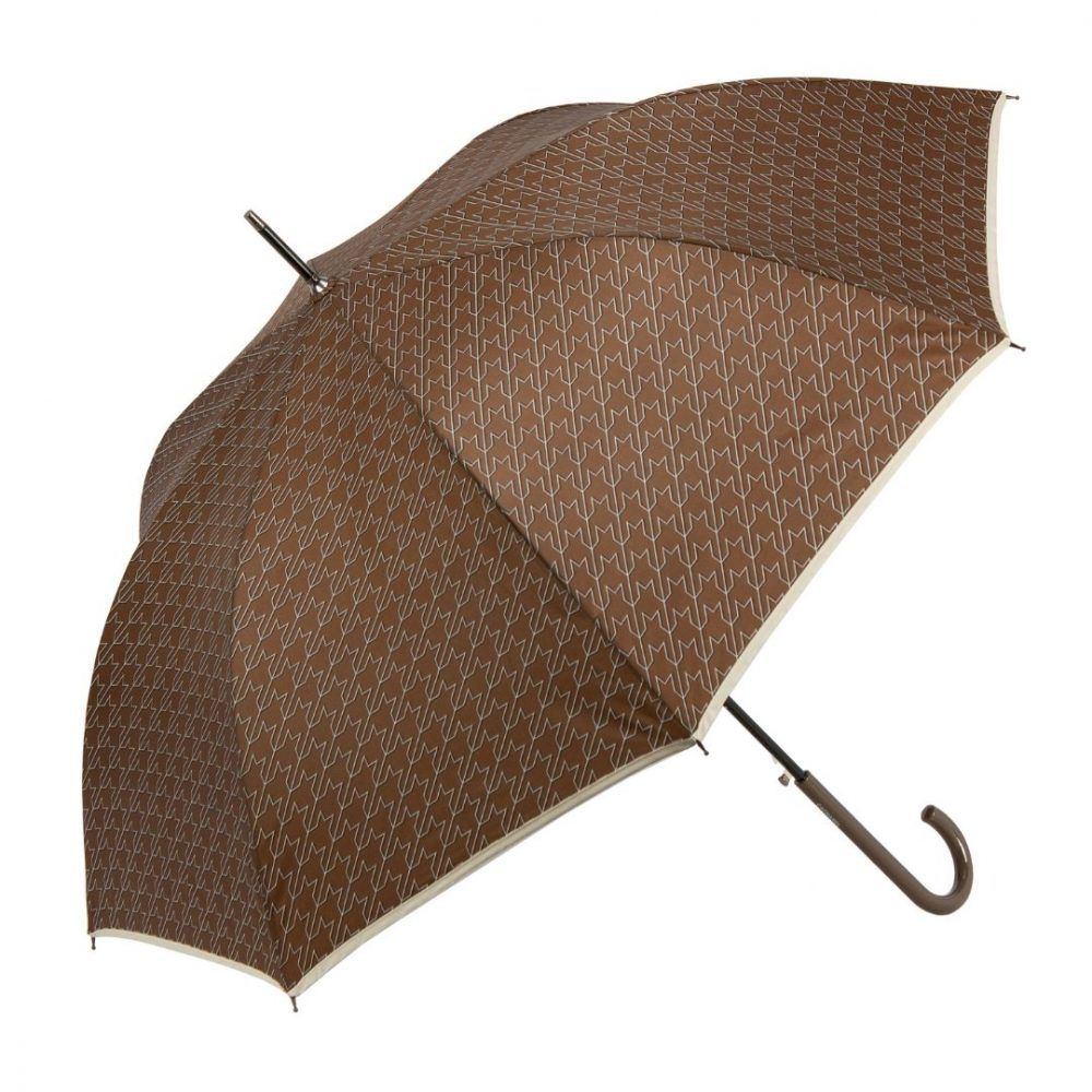 Paraguas largo de Cacharel con dibujos lineales marrón