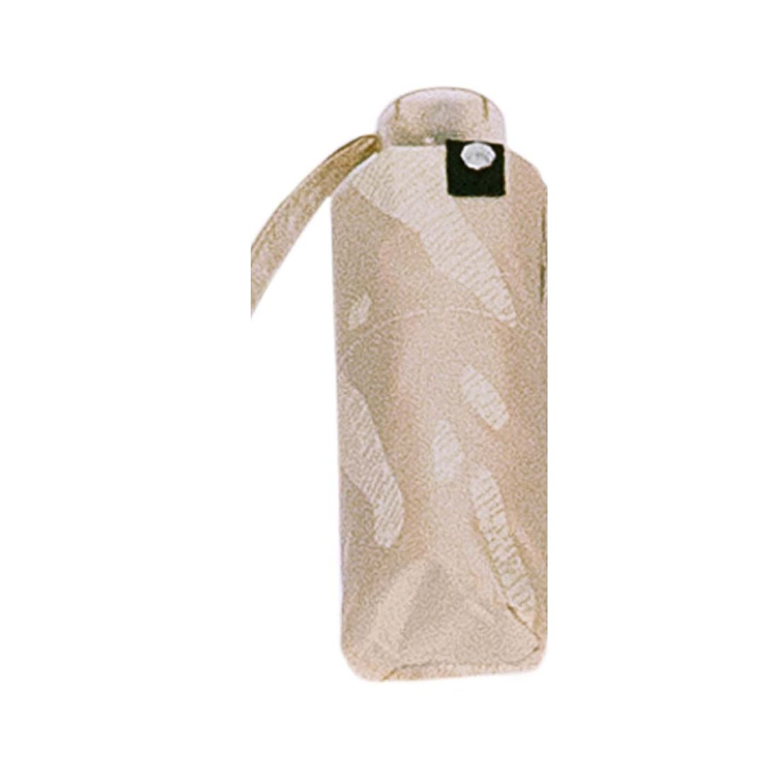 Paraguas plegable de mujer beige M&P cerrado