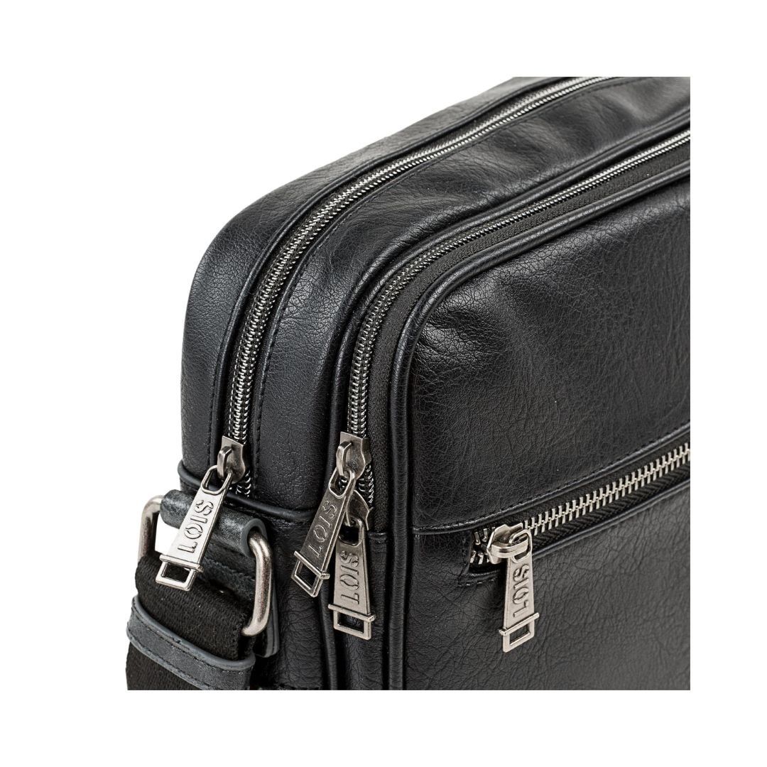 Bandolera de hombre Lois negra 310226 lateral