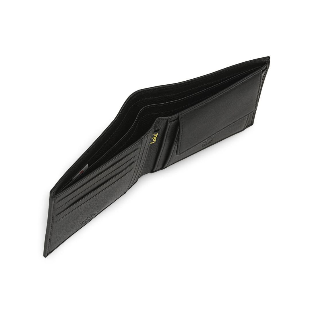 Cartera de piel hombre Lois tipo americano negra detalle de compartimentos Cartera de piel hombre Lois tipo americano negra detalle de compartimentos