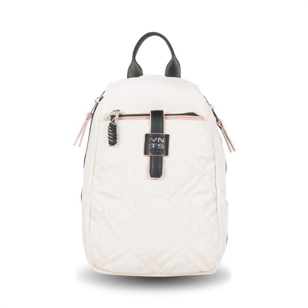 Mochila antirrobo de tela Ventis beige frontal