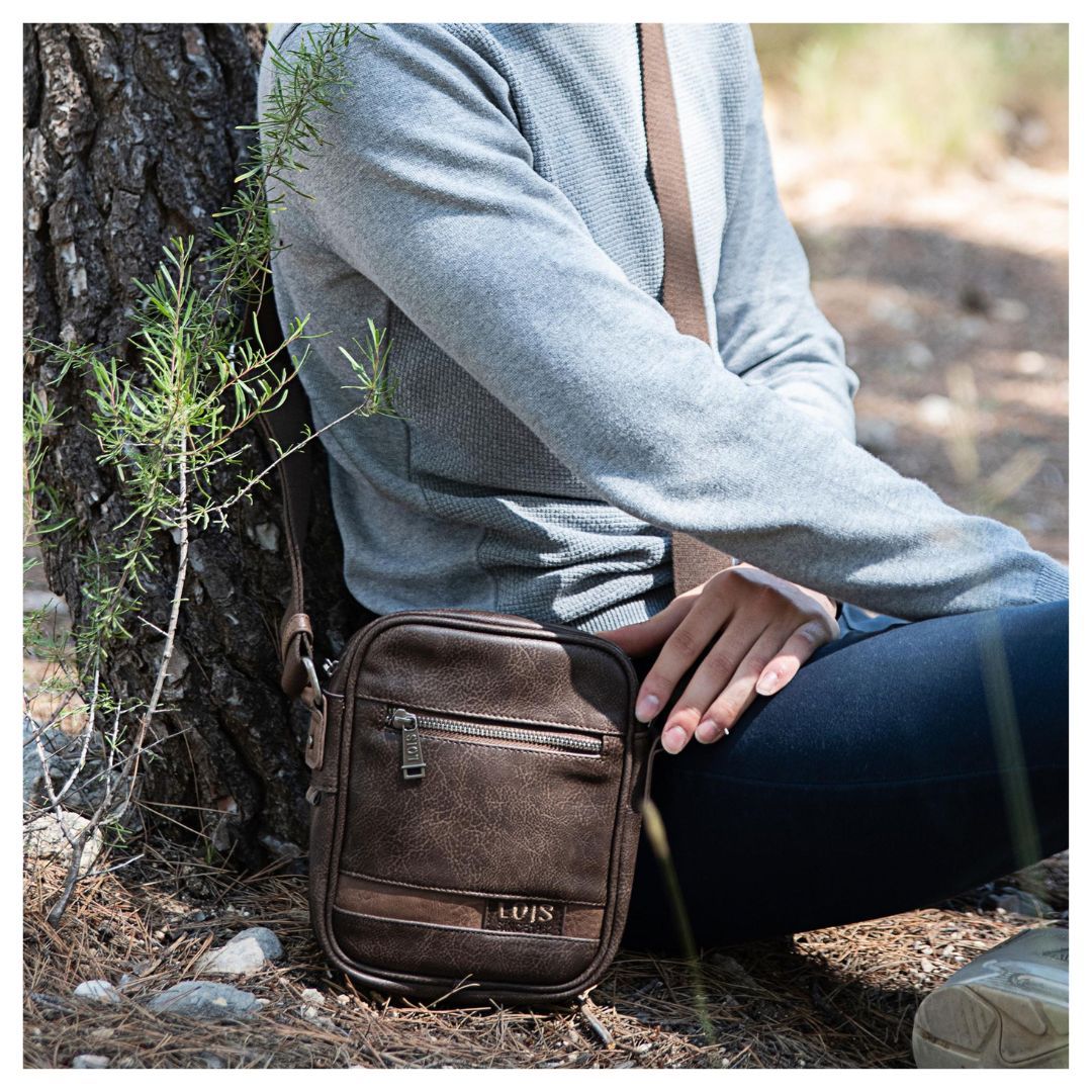 Bandolera de hombre Lois marrón probado Bandolera de hombre Lois marrón probado