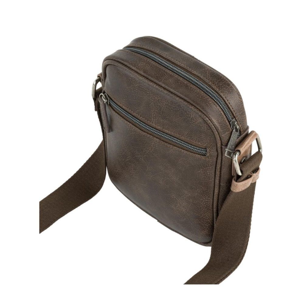Bandolera de hombre Lois marrón trasera