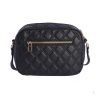 Bolso acolchado con bandolera Don Algodon negro trasera Bolso acolchado con bandolera Don Algodon negro trasera