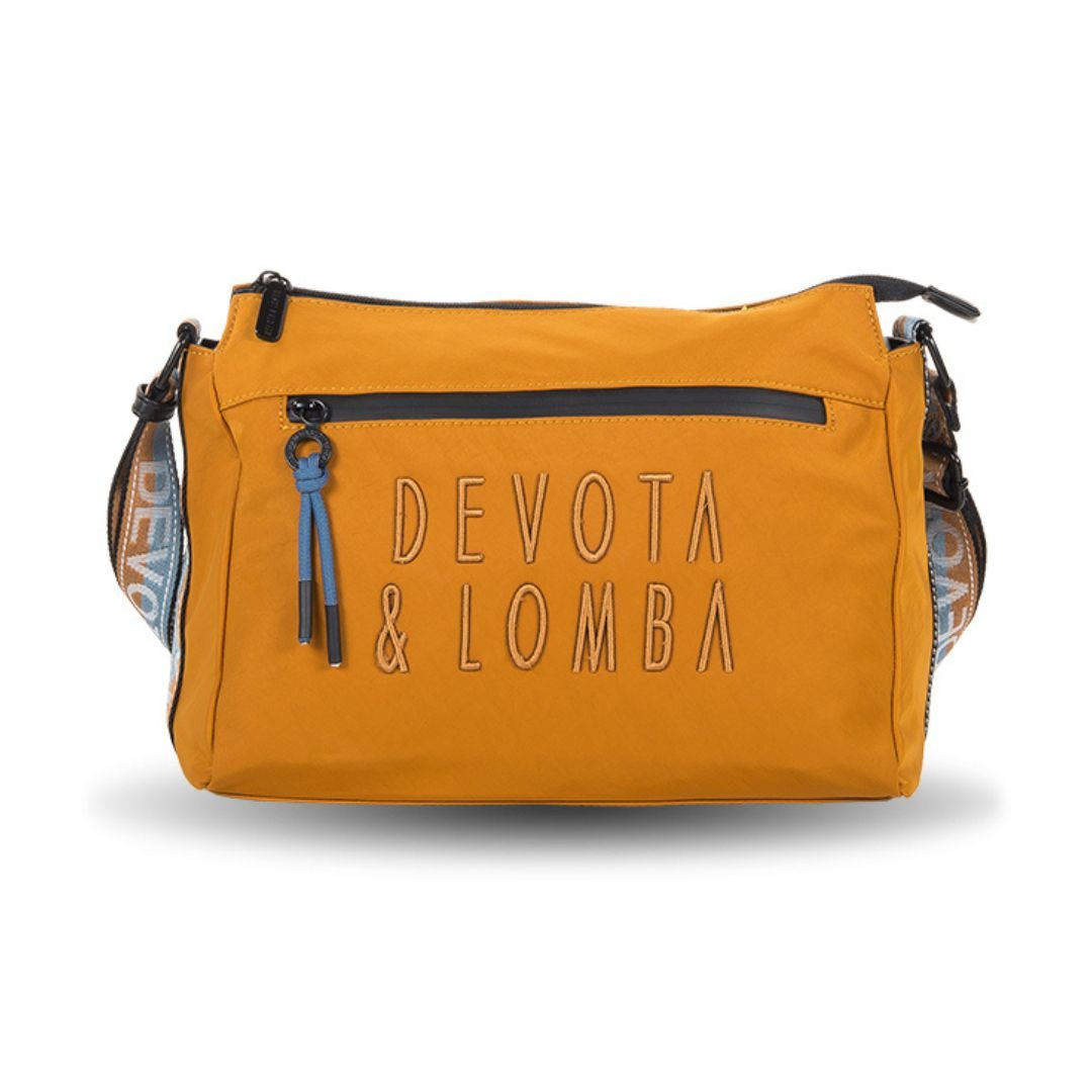 Bolso bandolera de tela Devota y Lomba con logo caldera Bolso bandolera de tela Devota y Lomba con logo caldera