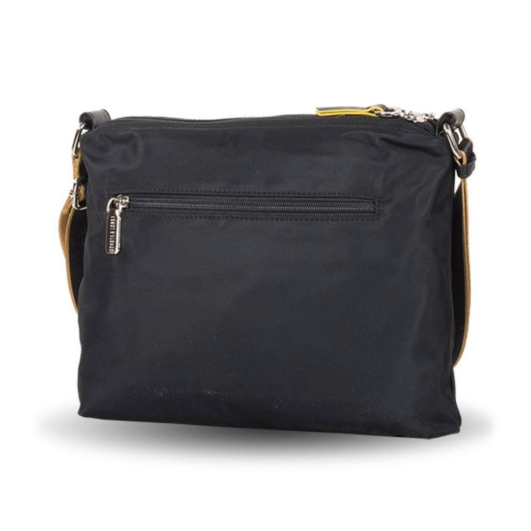 Bandolera Spell doble compartimento Devota y Lomba negro trasera