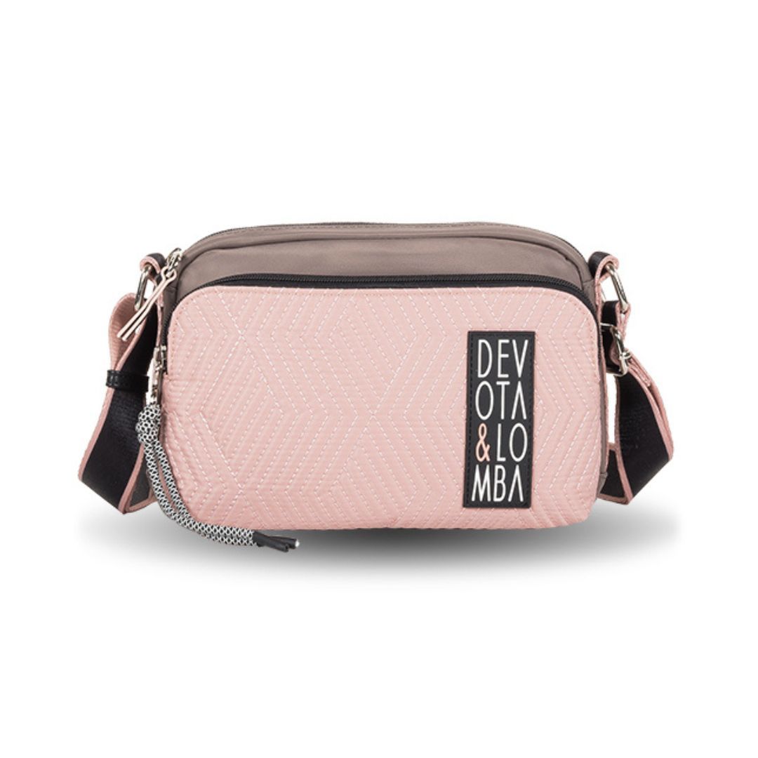 Bandolera pequeña Spell Devota y Lomba taupe frontal