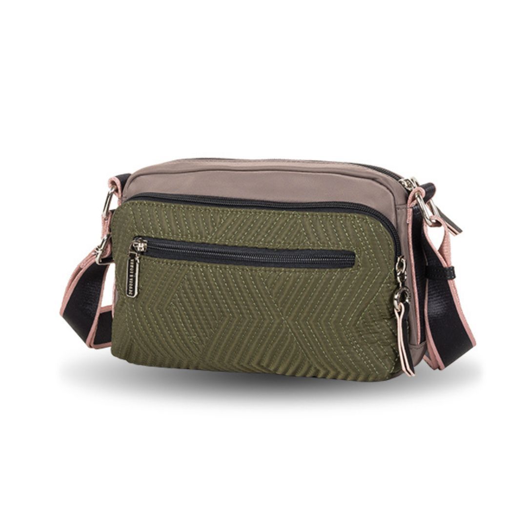 Bandolera pequeña Spell Devota y Lomba taupe trasera