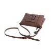 Bolso bandolera Don Algodon triple compartimento camel detalle de bandolera Bolso bandolera Don Algodon triple compartimento camel detalle de bandolera