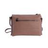 Bolso bandolera Don Algodon triple compartimento camel trasera Bolso bandolera Don Algodon triple compartimento camel trasera