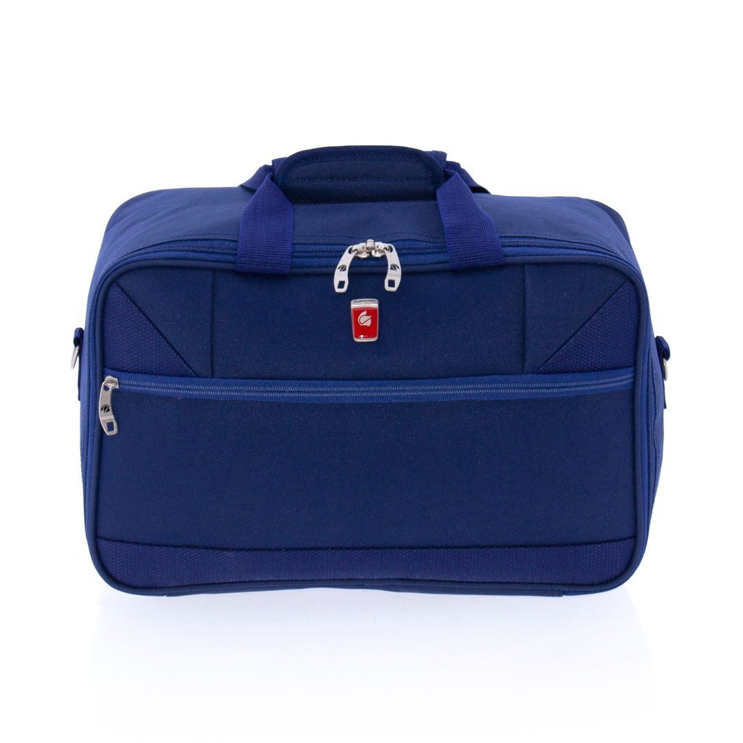Mochila equipaje de mano bolsa de cabina azul marino frontal