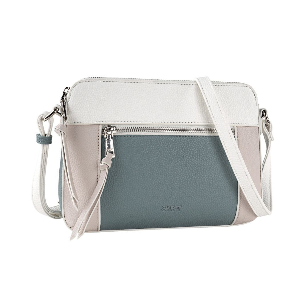 Bandolera Skpat tricolor aqua frontal