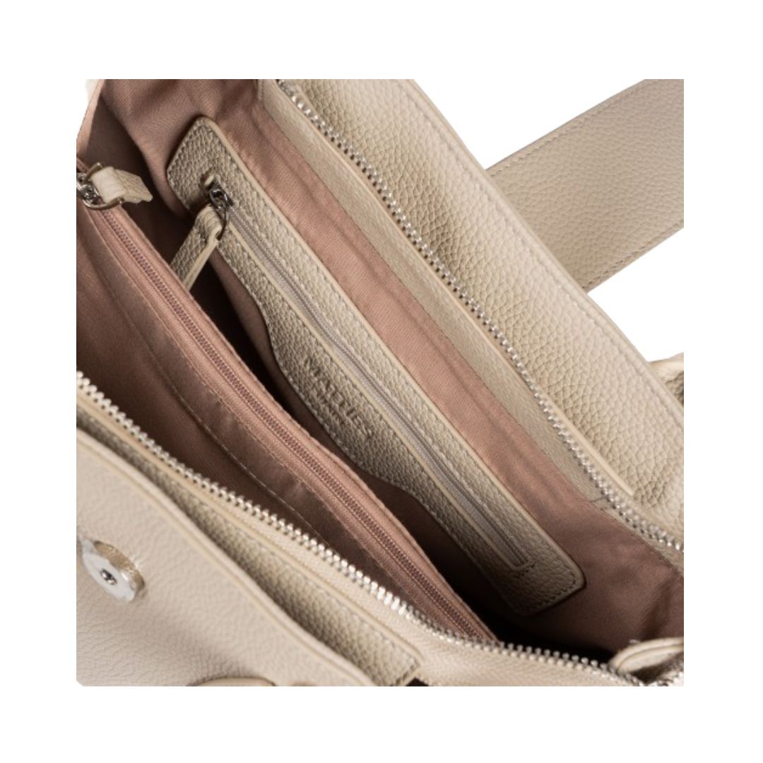Bolso de mano para mujer Matties beige interior Bolso de mano para mujer Matties beige interior