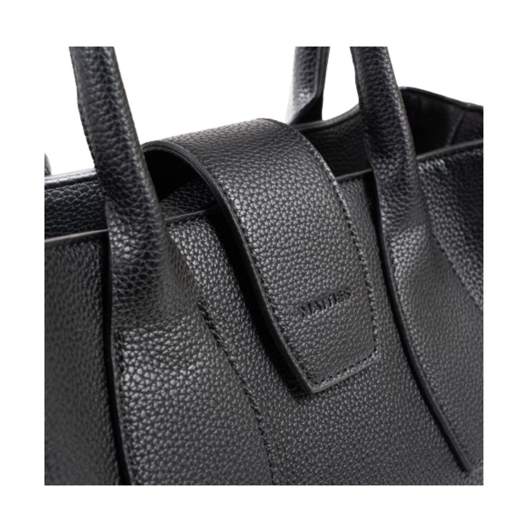 Bolso de mano para mujer Matties negro detalle de trabilla Bolso de mano para mujer Matties negro detalle de trabilla