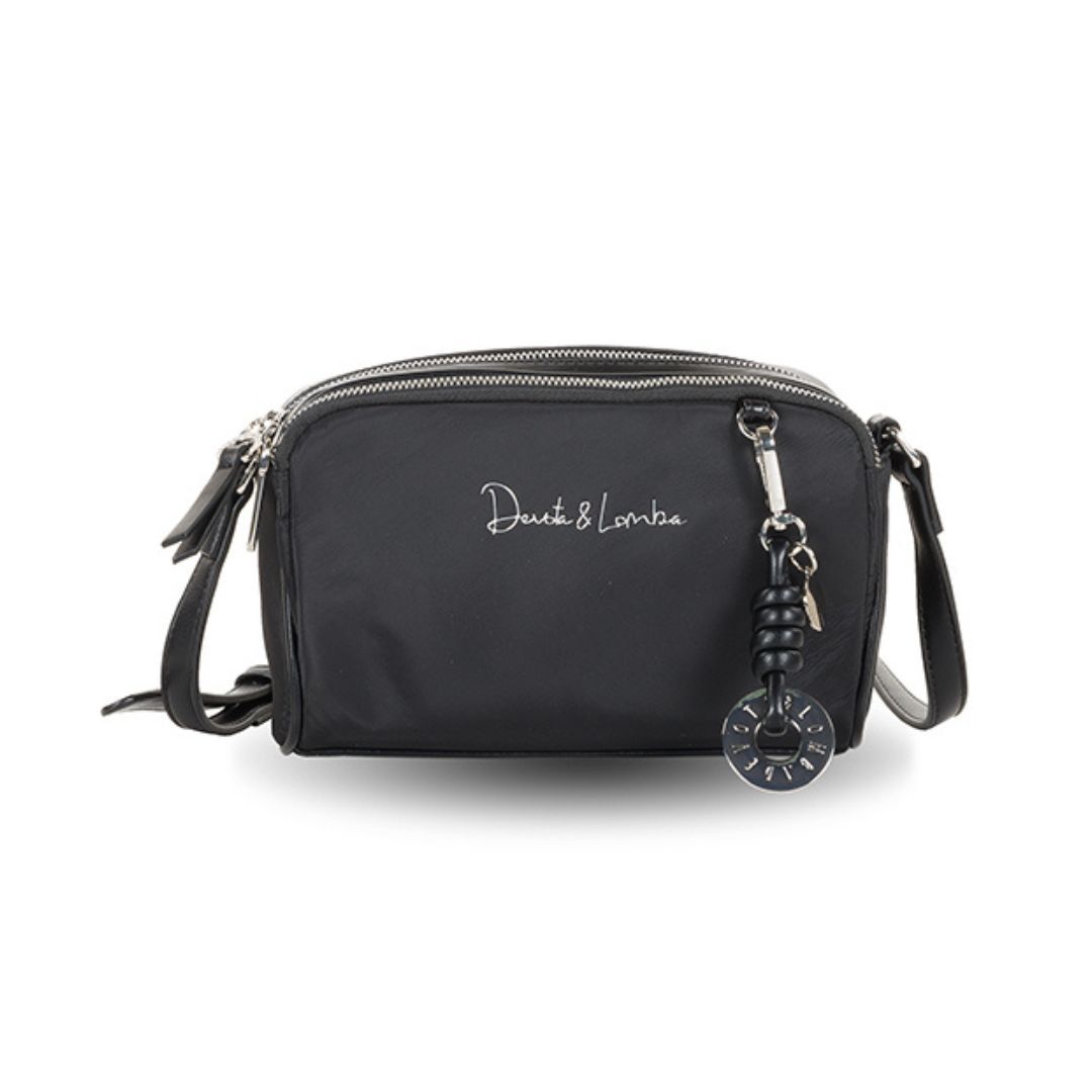 Bolso pequeño negro Devoya y Lomba frontal Bolso pequeño negro Devoya y Lomba frontal