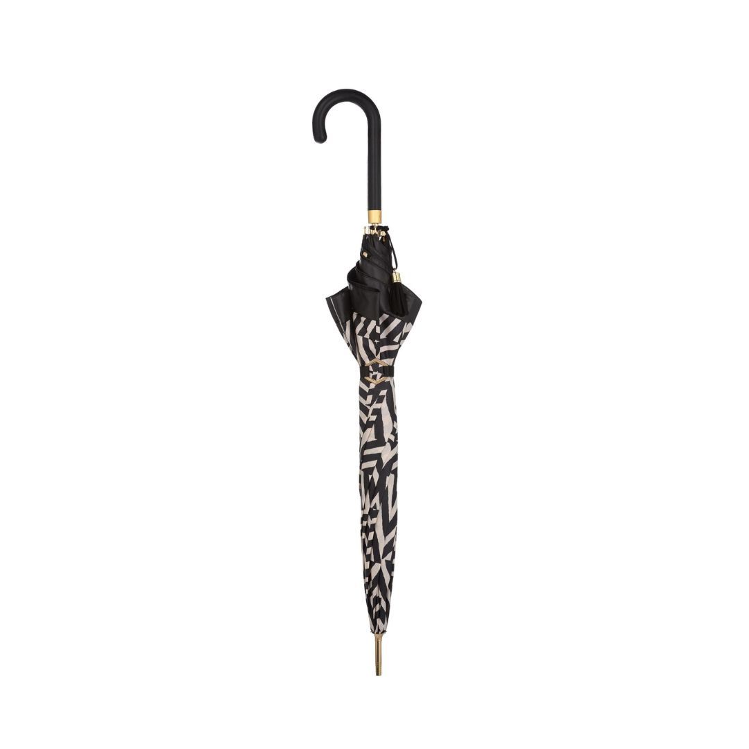 Paraguas largo de mujer M&P Zebra cerrado negro Paraguas largo de mujer M&P Zebra cerrado negro