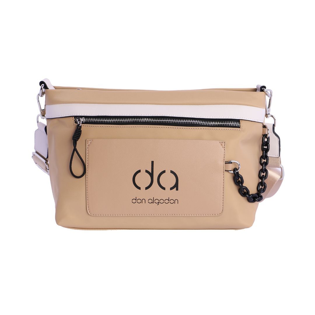 Bolso Don Algodon beige frontal Bolso Don Algodon beige frontal