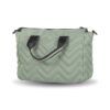 Bolso de mano Devota y Lomba zig-zag verde trasera